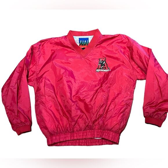 University of Alabama Crimson Tide Men’s Medium Windshirt Red Long Sleeve - Picture 1 of 8